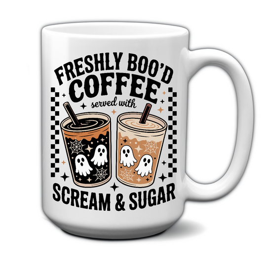 Freshly boo'd coffee