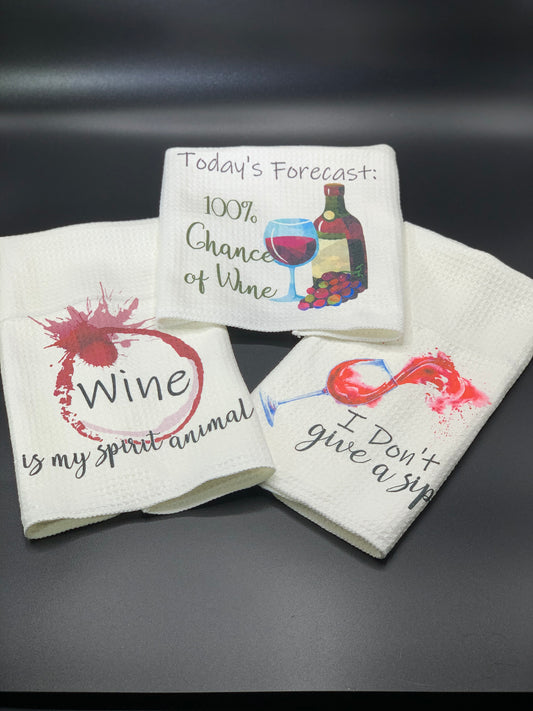 Wine Lovers Kitchen Towels image 0