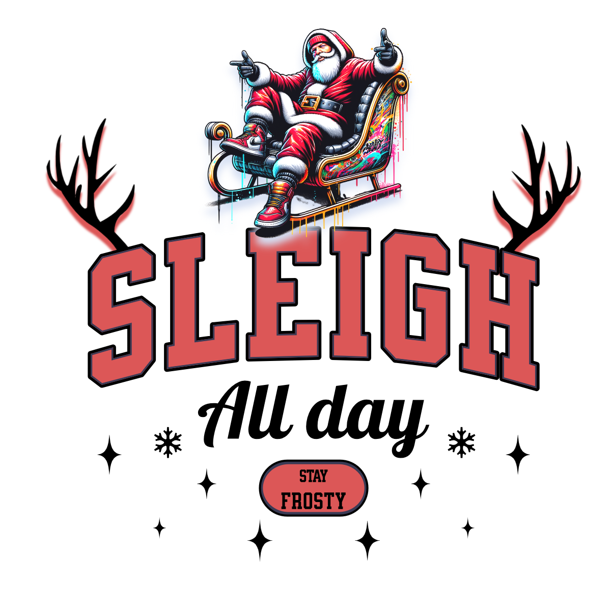 Sleigh All Day Christmas Mug - Funny Holiday Coffee Mug