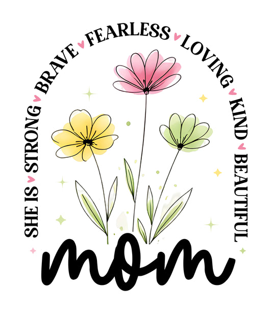 Mom Floral Affirmation Mug