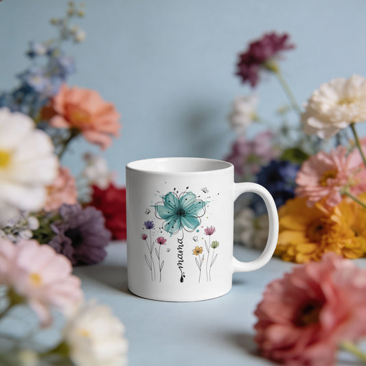 Delicate Floral Mother’s Day Mug