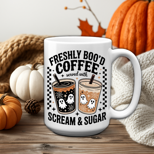 Freshly boo'd coffee