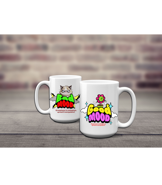 Good Mood / Bad Mood Double-Sided Mug