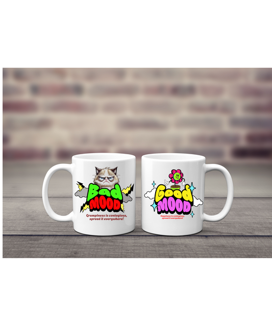 Good Mood / Bad Mood Double-Sided Mug