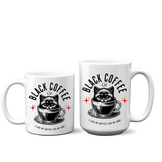 Black Cat Coffee Mug